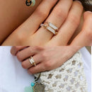 Bangtan Fashion Beaded Chain Ring