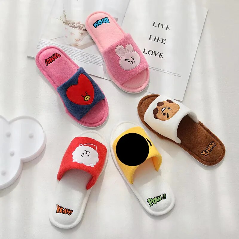 Bangtan21 Character Cute Indoor Slippers