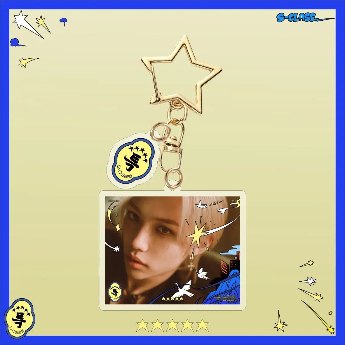 KPOP Stray Kids 5-Star Album Acrylic Keychain Rings