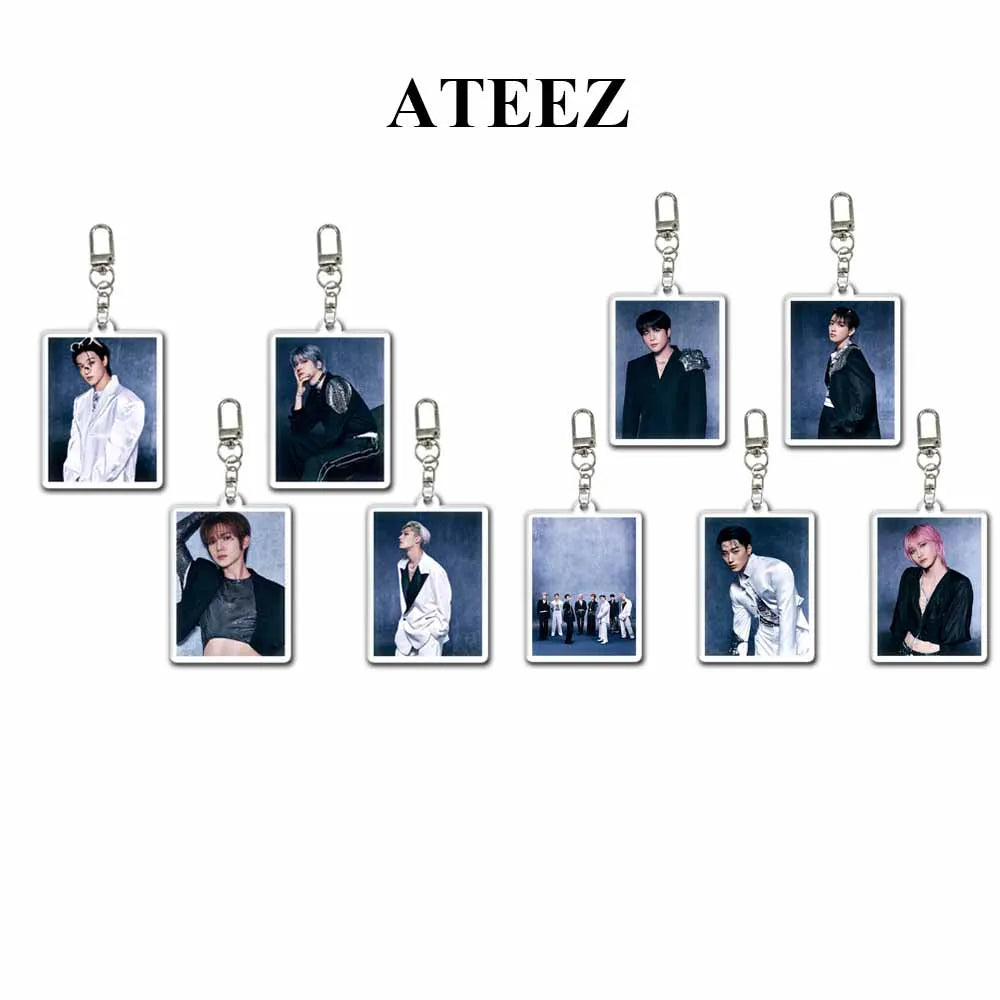 ATEEZ Golden Hour New Album Acrylic Keychain Ring