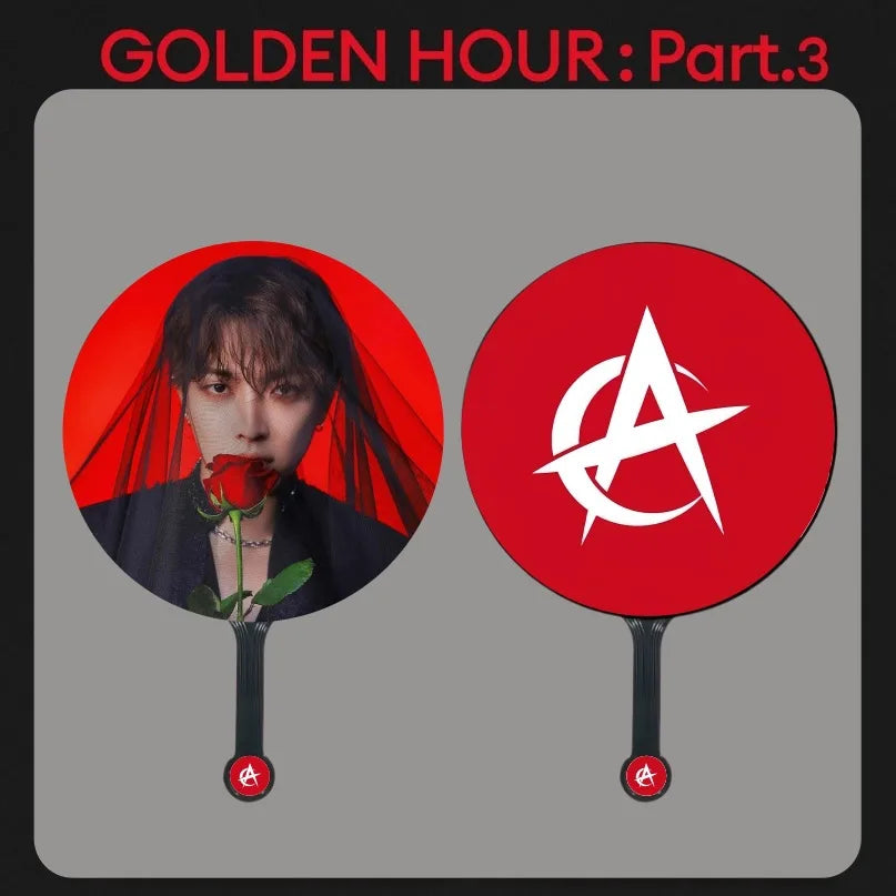 ATEEZ GOLDEN HOUR: PART 3 Album Photo Print Handheld Fan
