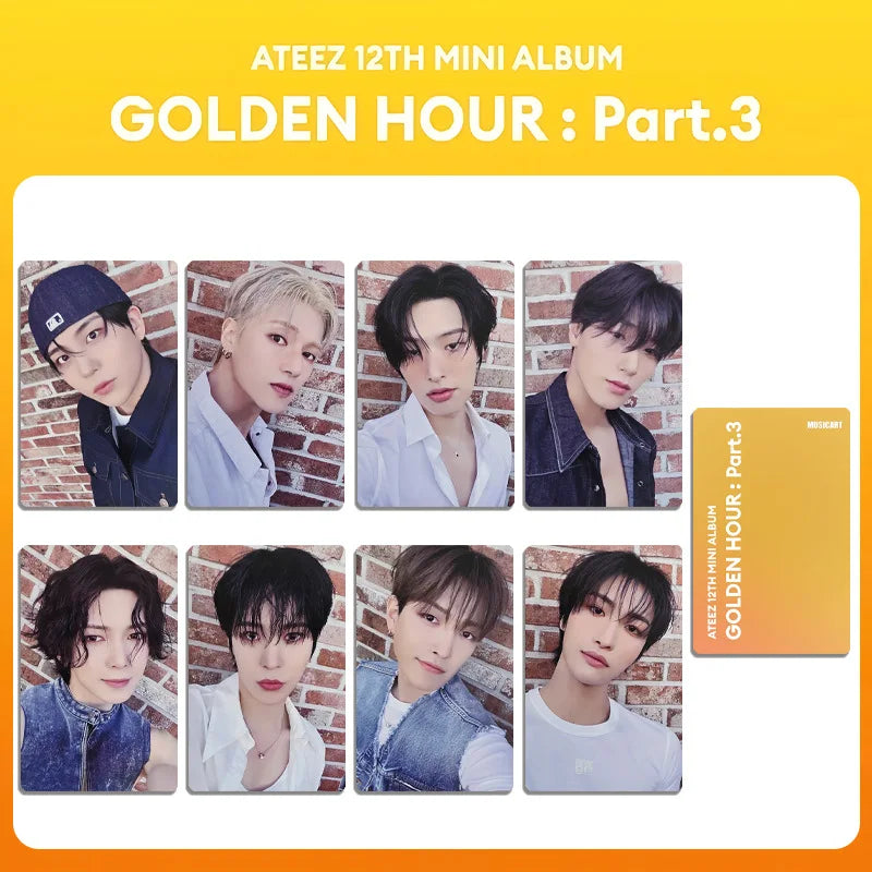 ATEEZ GOLDEN HOUR: PART 3 Album Special Solo 8pcs Photocards