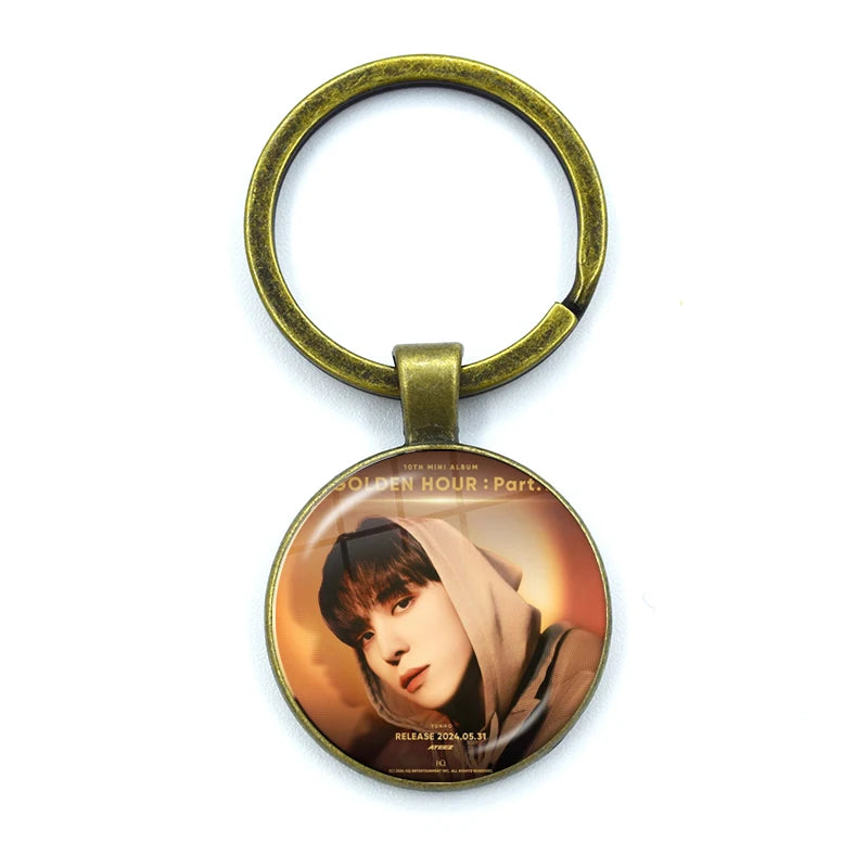ATEEZ Golden Hour Keychain Keyring Accessories