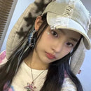 KPOP New Jeans Long Rabbit Ear Hat Bunny Hat