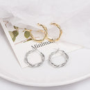 Kpop JIMIN Metal Twisted Earrings