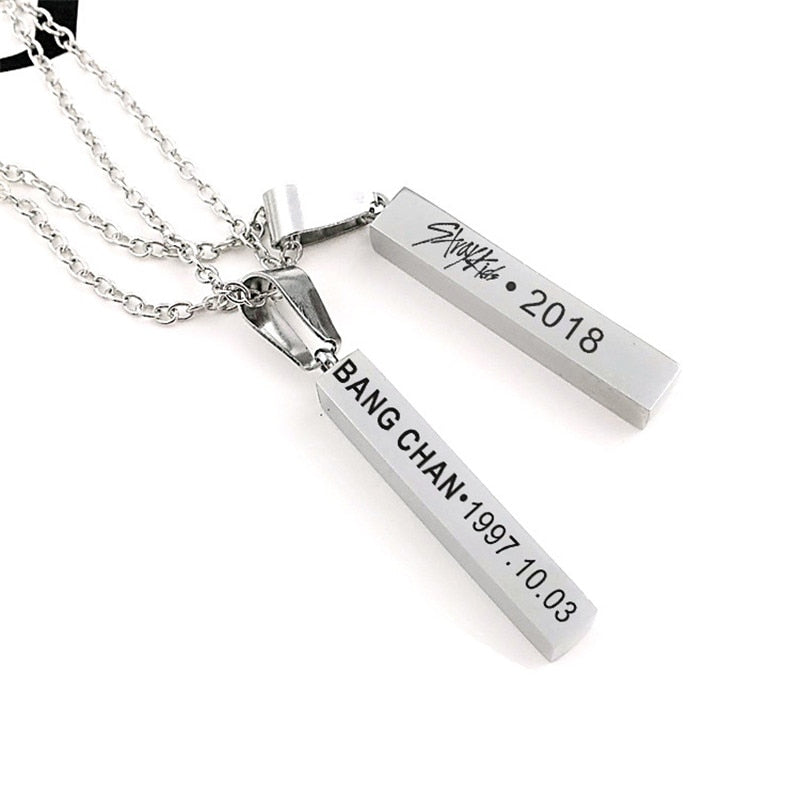 Kpop Stray kids Titanium Steel Necklace