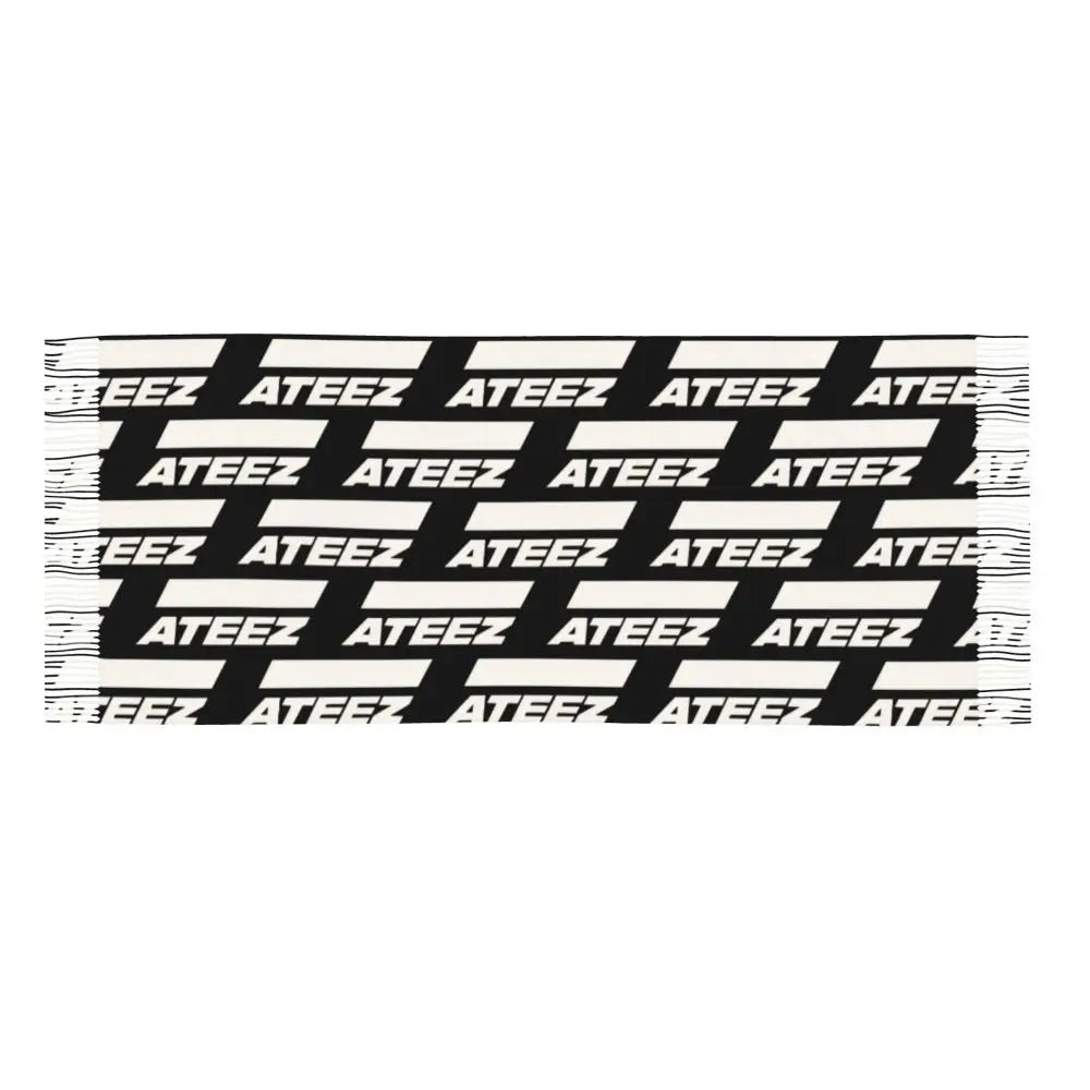 Printed Kpop ATEEZ Logo Scarf