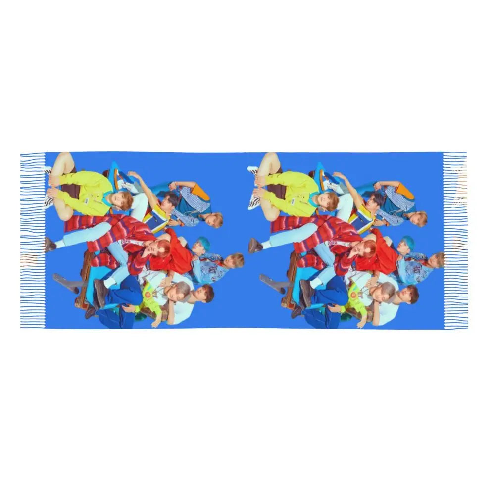Printed Kpop ATEEZ Logo Scarf