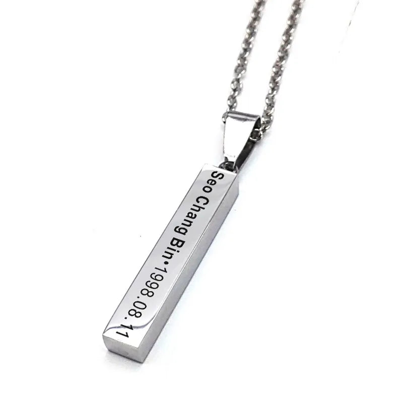 Kpop Stray kids Titanium Steel Necklace