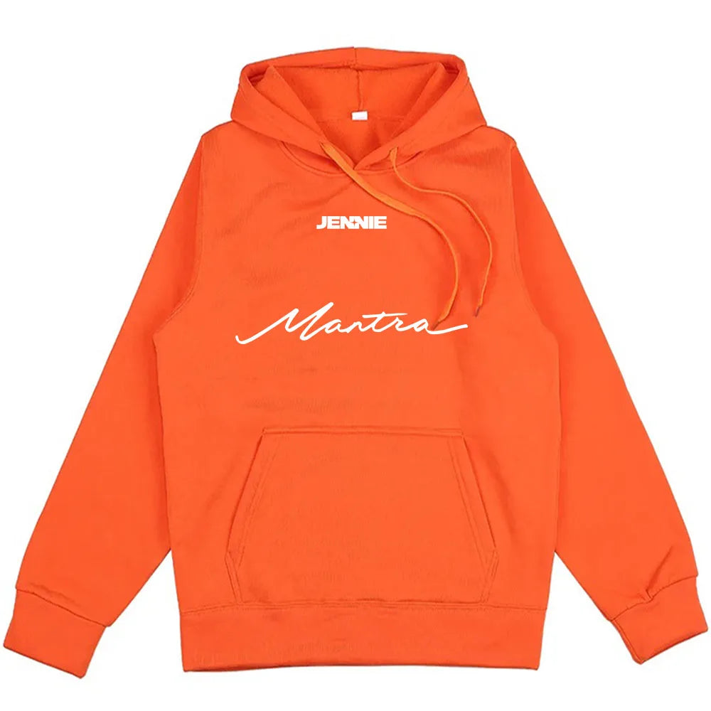 Black Pink JENNIE Mantra Graphic hoodie