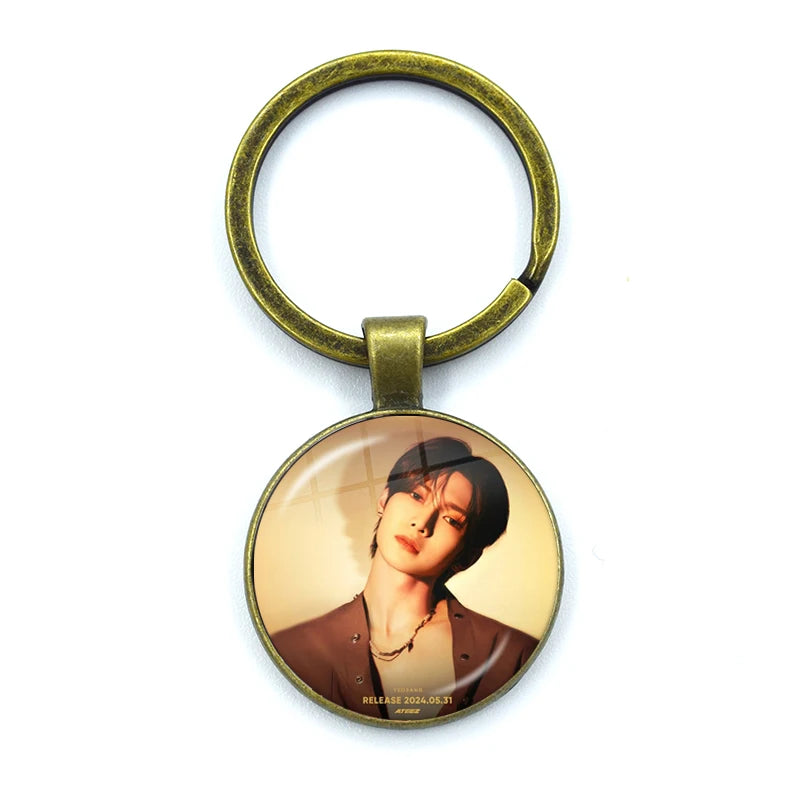 ATEEZ Golden Hour Keychain Keyring Accessories