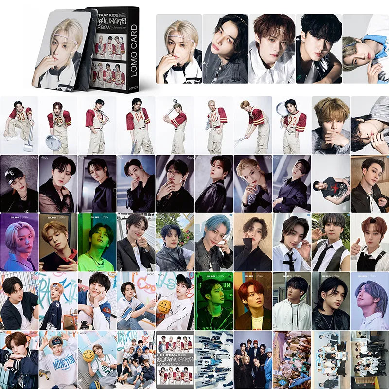 Kpop Stray kids 55Pcs Lomo Cards