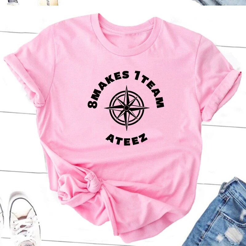 ATEEZ Fellowship Break The Wall Round Neck T-Shirt