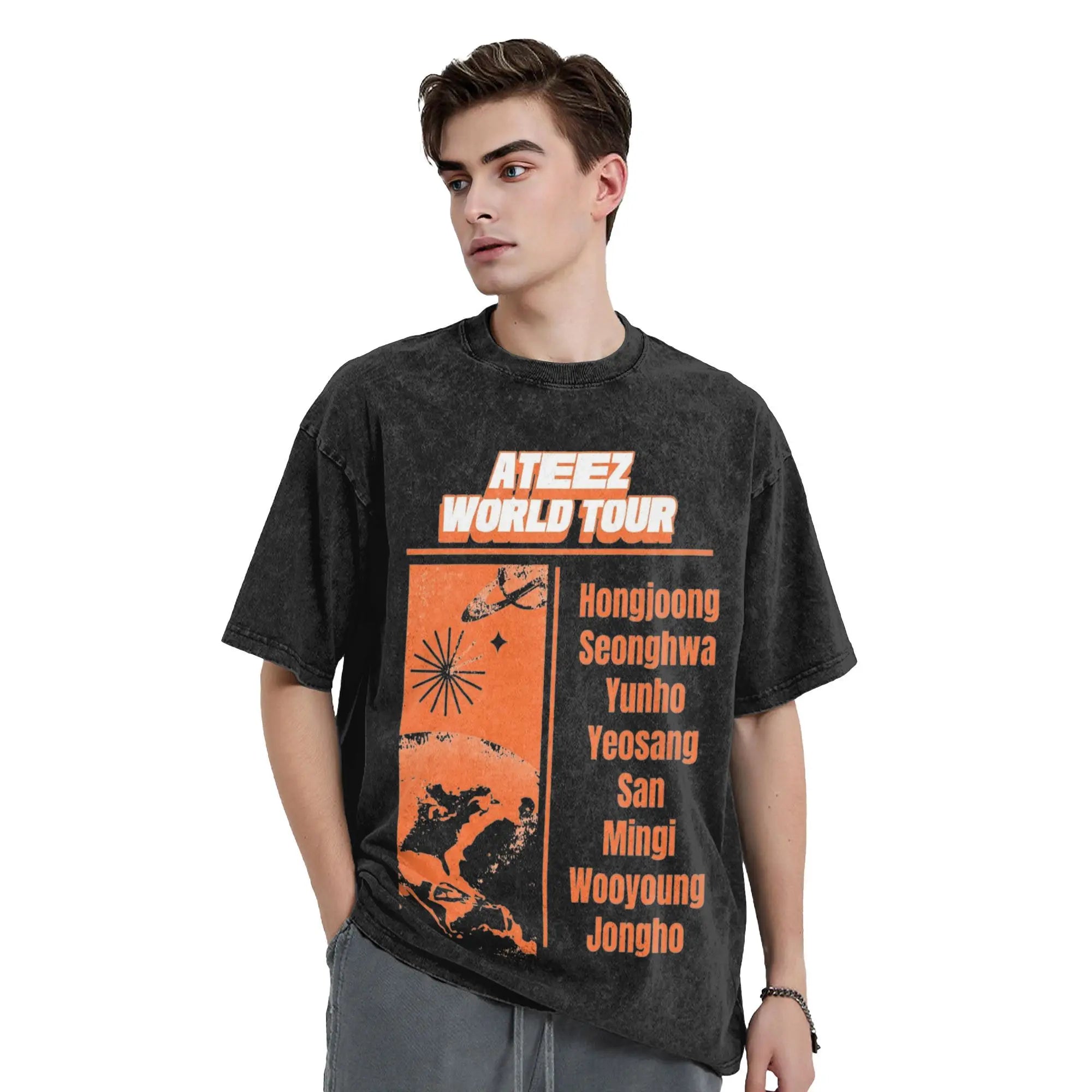 ATEEZ World Tour 2025 Concert Washed Shirt