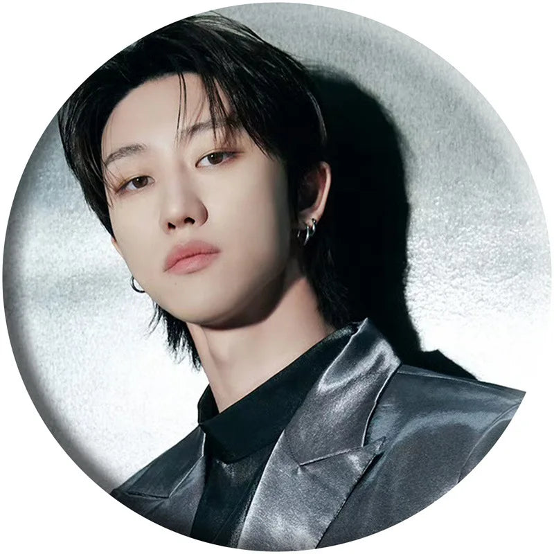 KPOP SVT RIGHT HERE Badge Clips Mirror Keychain