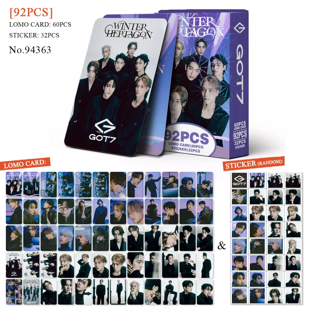 GOT7 New Album WINTERHEPTAGON Lomo Cards