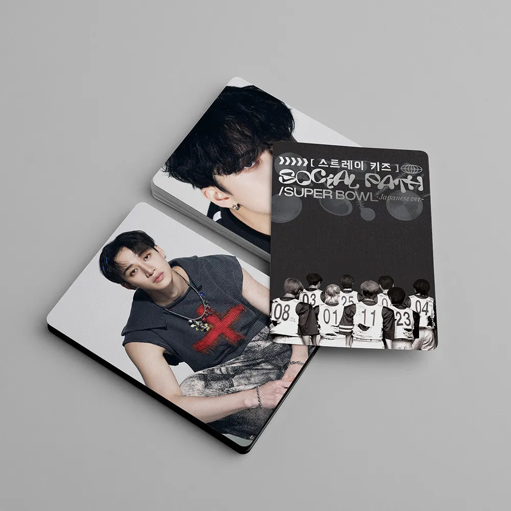 KPOP Stray Kids Social Path Super Bowl Fotokarten
