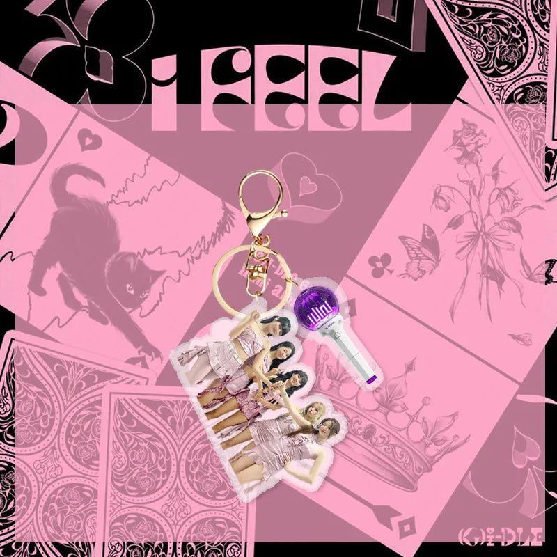 (G)I-DLE Acrylic Figure Cute Character Pendant Keychain