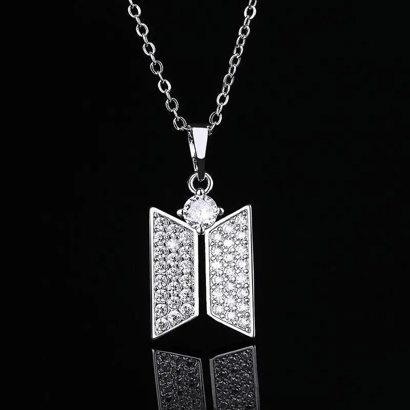 Bangtan Boys Logo Pendant Stainless Steel Necklace