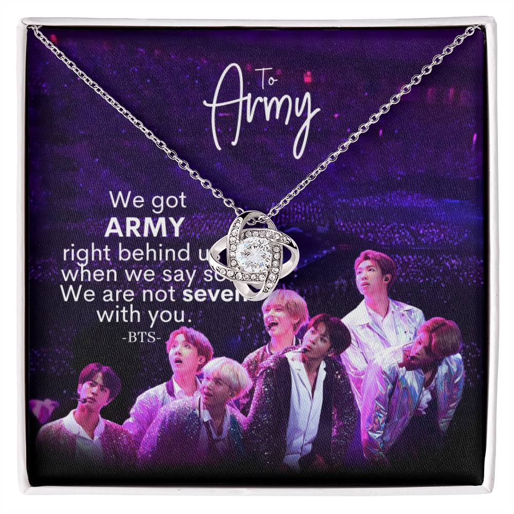 We Got Army Love Knot Necklace