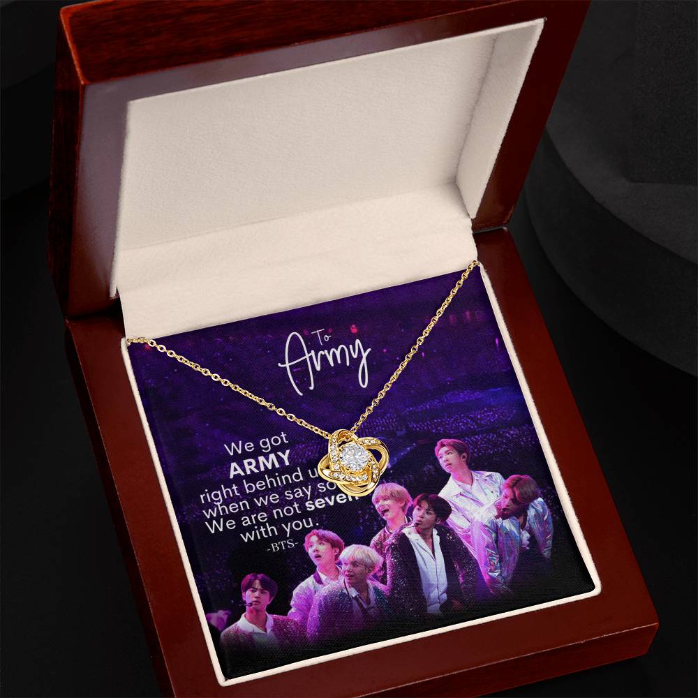 We Got Army Love Knot Necklace