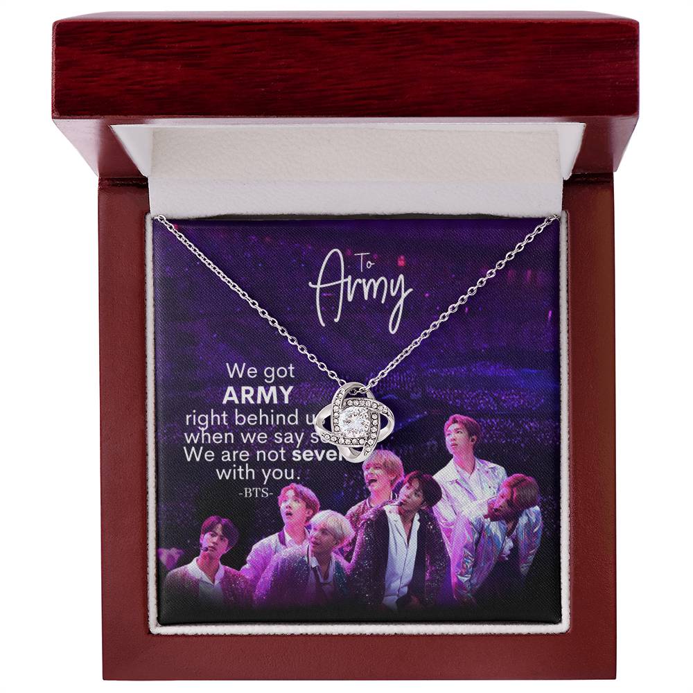 We Got Army Love Knot Necklace