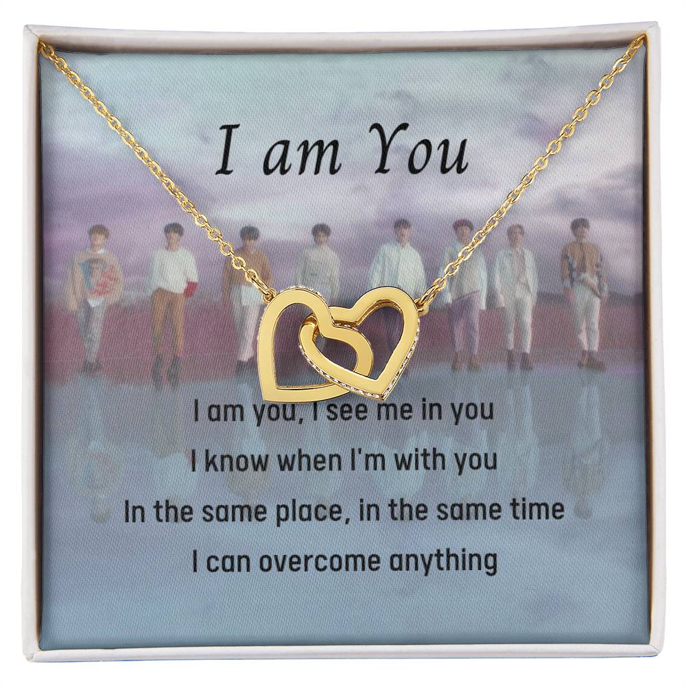 I Am You Stray Kids Interlocking Hearts Necklace