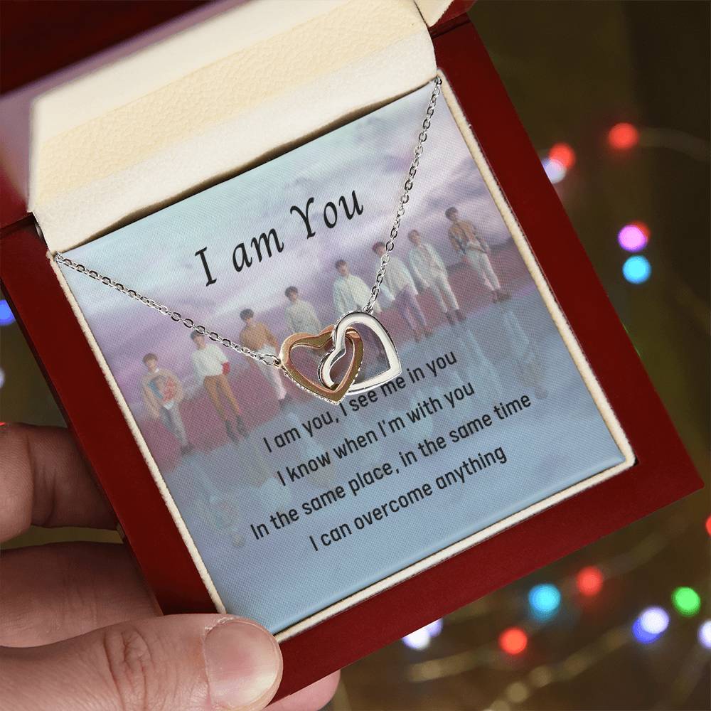 I Am You Stray Kids Interlocking Hearts Necklace