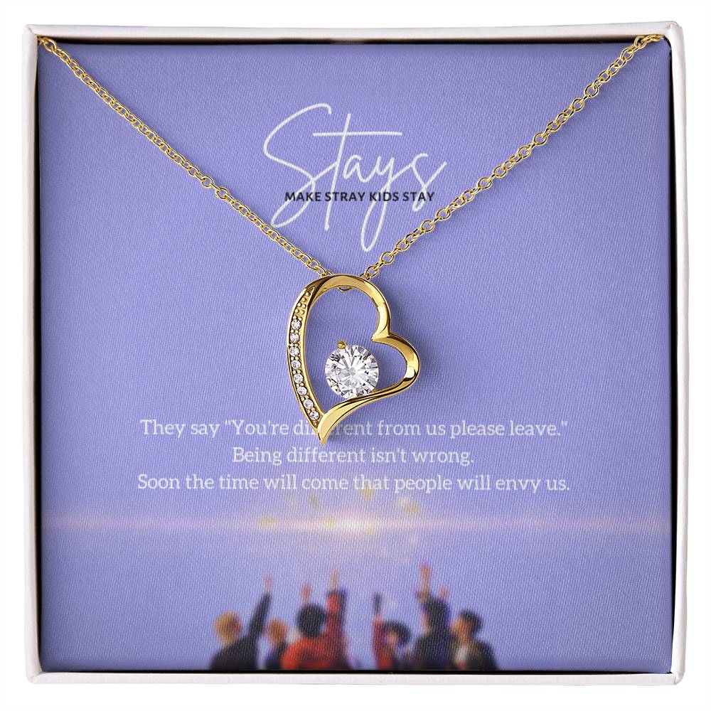 Make Stray Kids Stay Interlocking Hearts Necklace