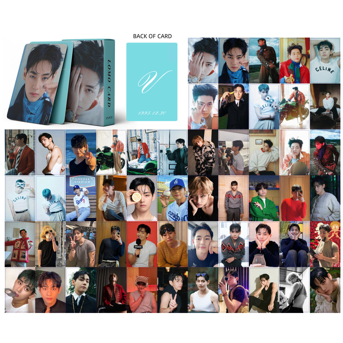 Bangtan Boys Taehyung V 2025 Lomo Card Collection