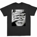 Bangtan Boys Jungkook Schwarz-Weiß-Design-Shirt