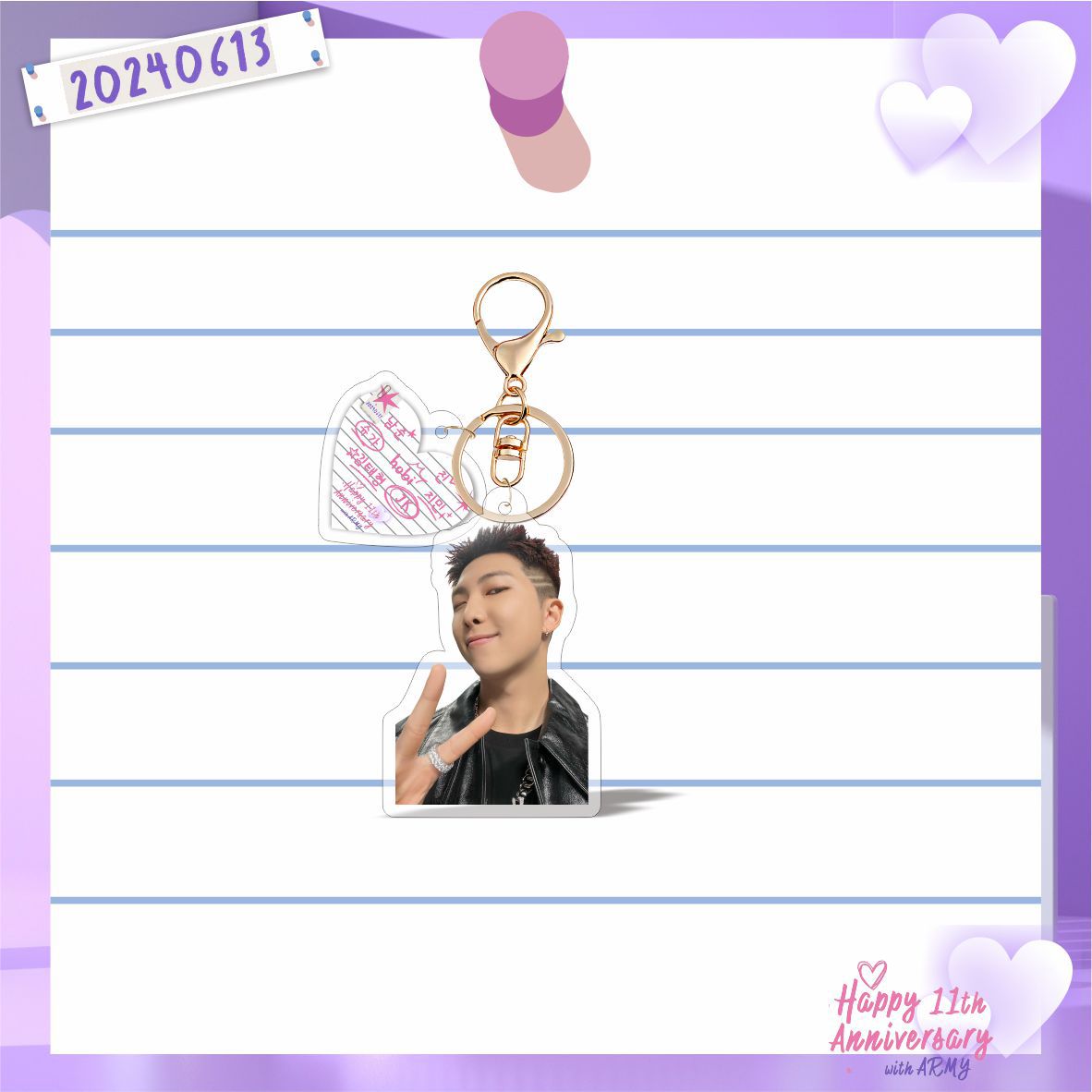 Bangtan Boys FESTA 11th Anniversary Keychains