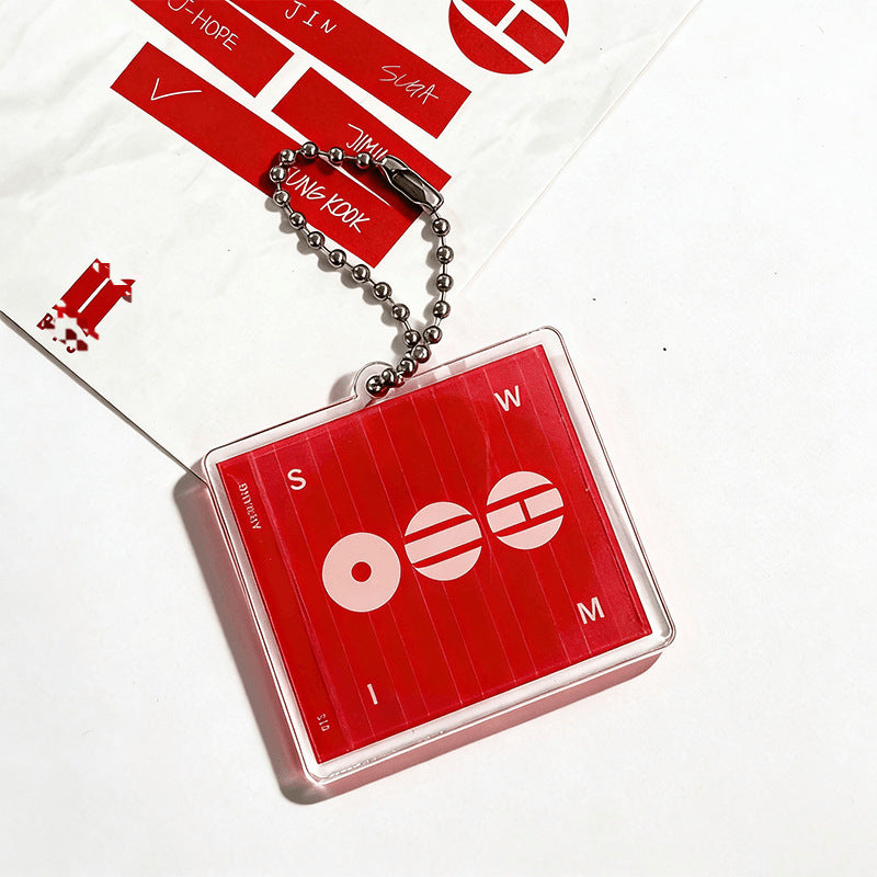Bangtan Boys 2026 Arirang Square Red Keychain