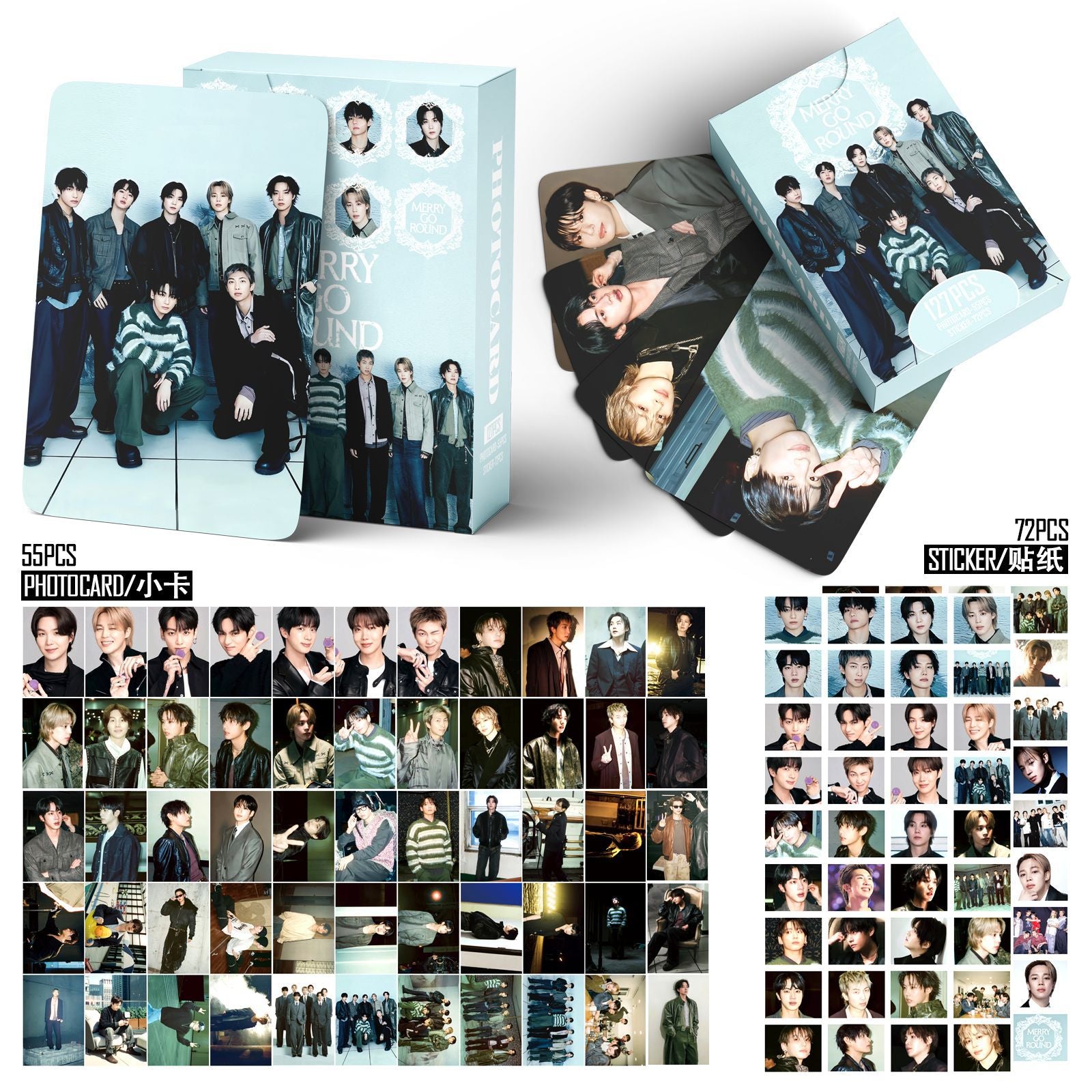 Bangtan Boys Merry Go Round Lomo Card Collection
