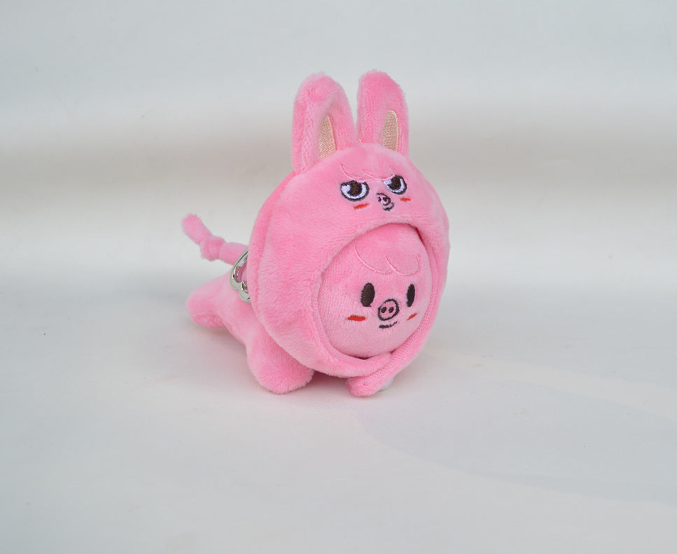 Stray Kidz 2026 SKZOO Heart Keychain with Hat Accessories