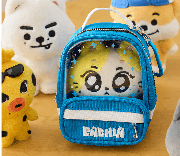 Enhypen Plush Doll Cute Blue Storage Bag