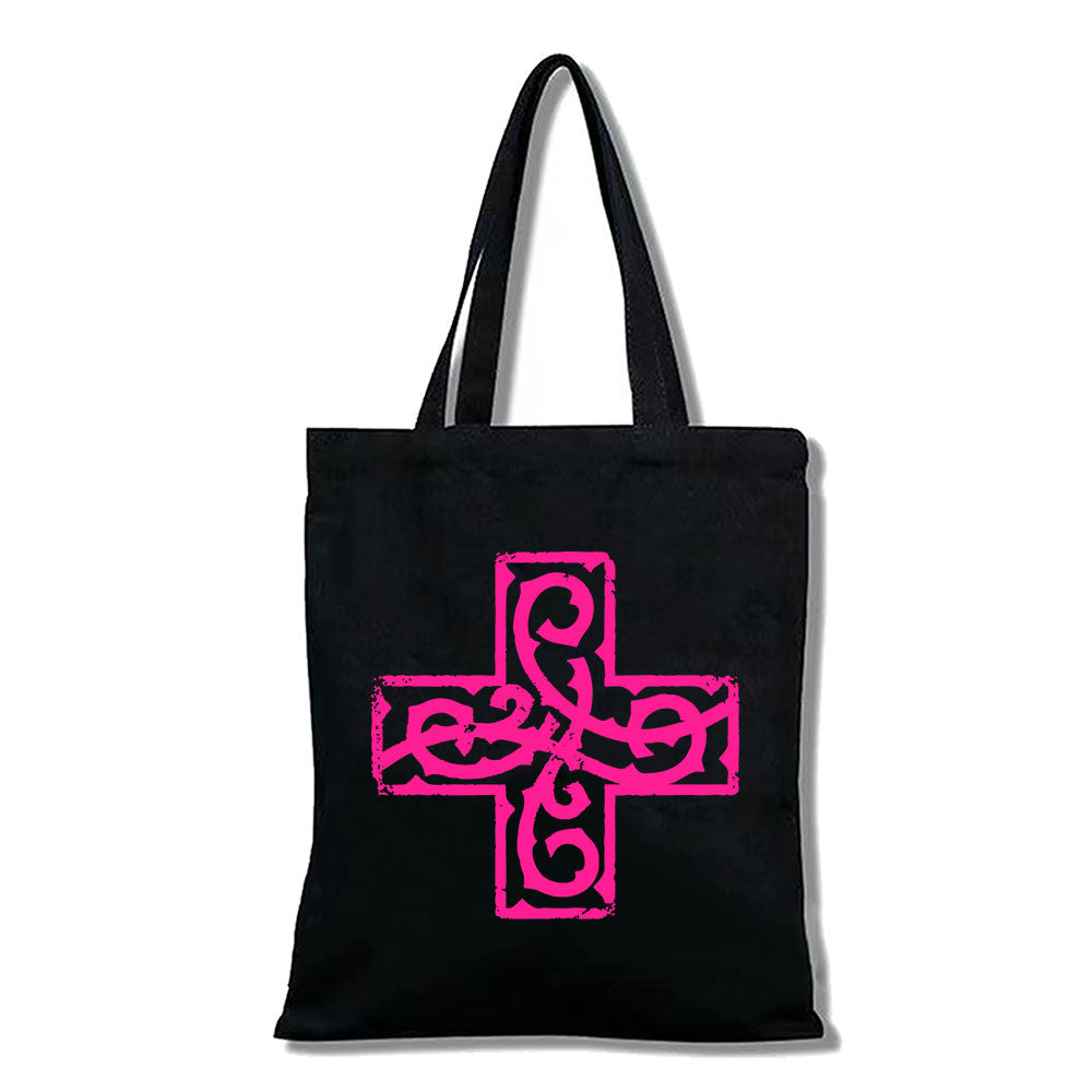 TXT 2026 Pink Cross Cute Tote Bag