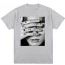 Bangtan Boys Jungkook Schwarz-Weiß-Design-Shirt