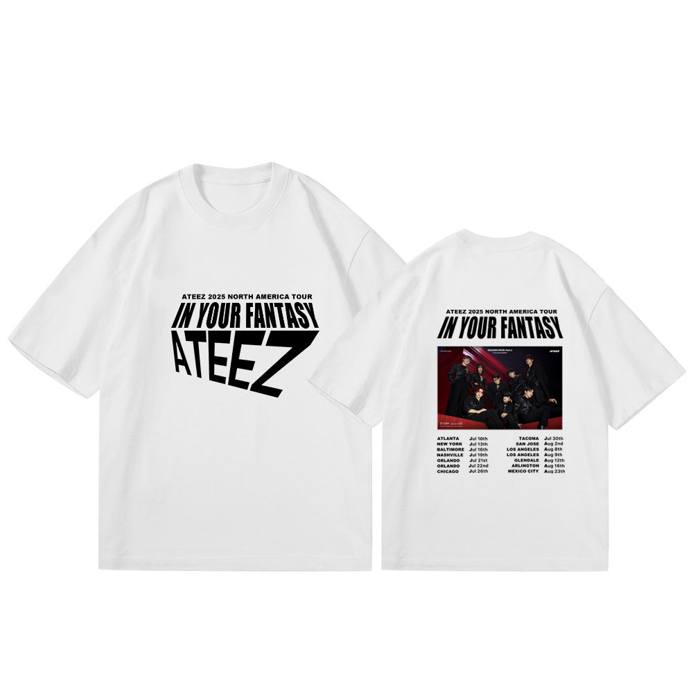 ATEEZ 2026 North America Concert Tour White Shirt