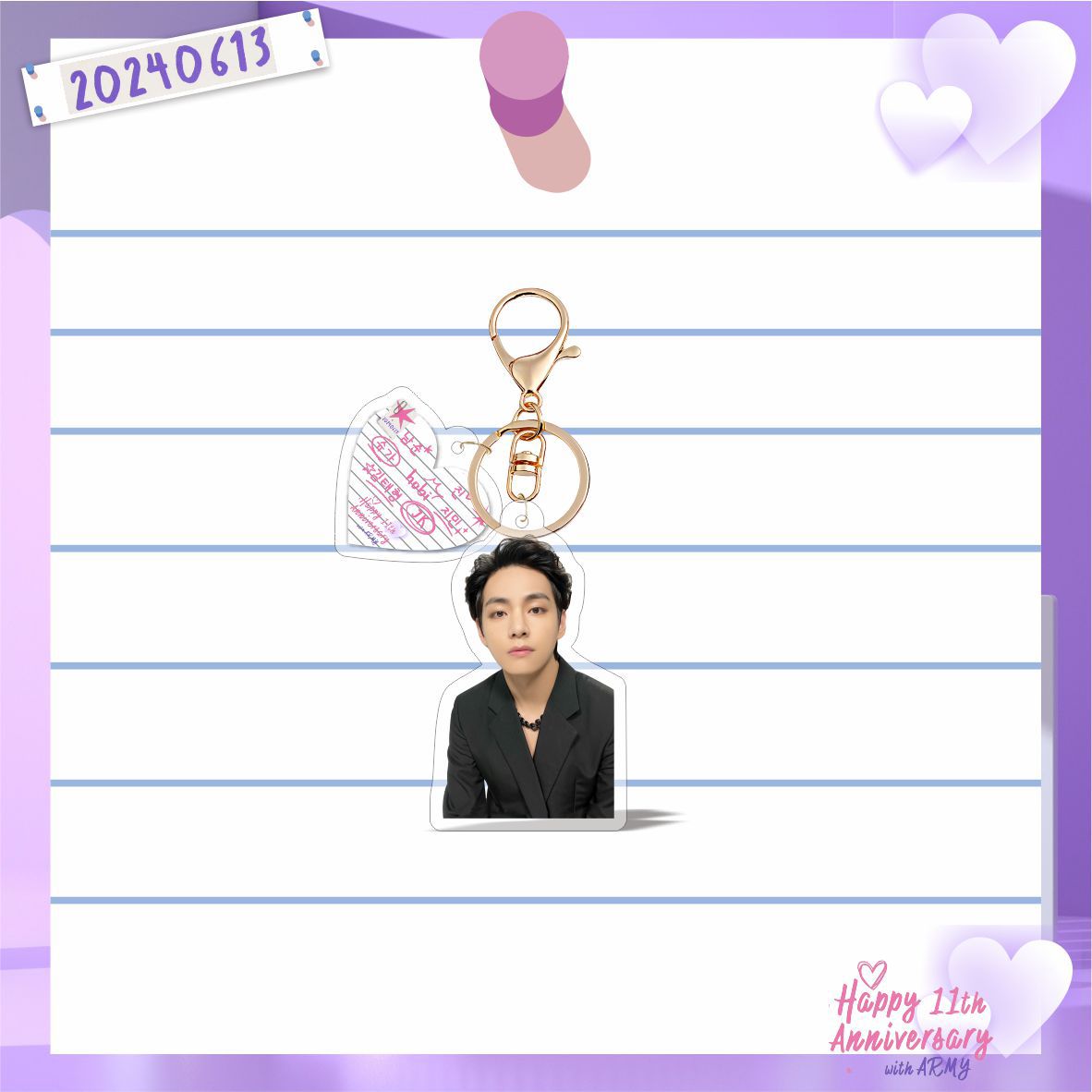 Bangtan Boys FESTA 11th Anniversary Keychains