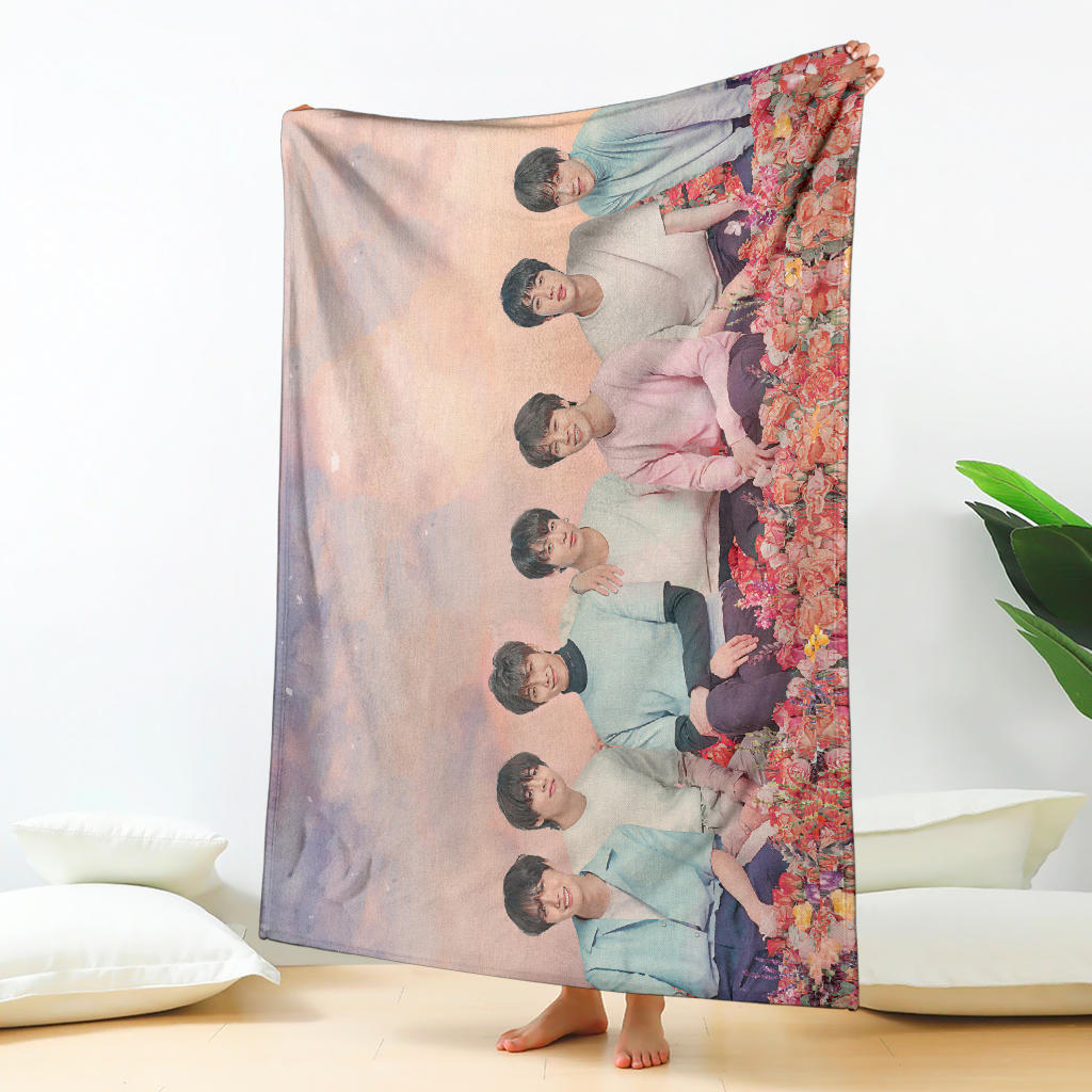 Bangtan Boys Pastel Blanket
