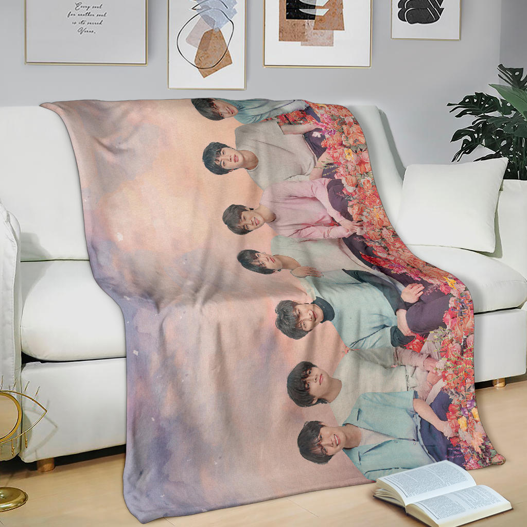 Bangtan Boys Pastel Blanket