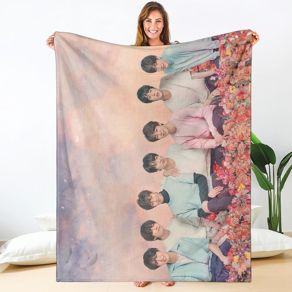 Bangtan Boys Pastel Blanket