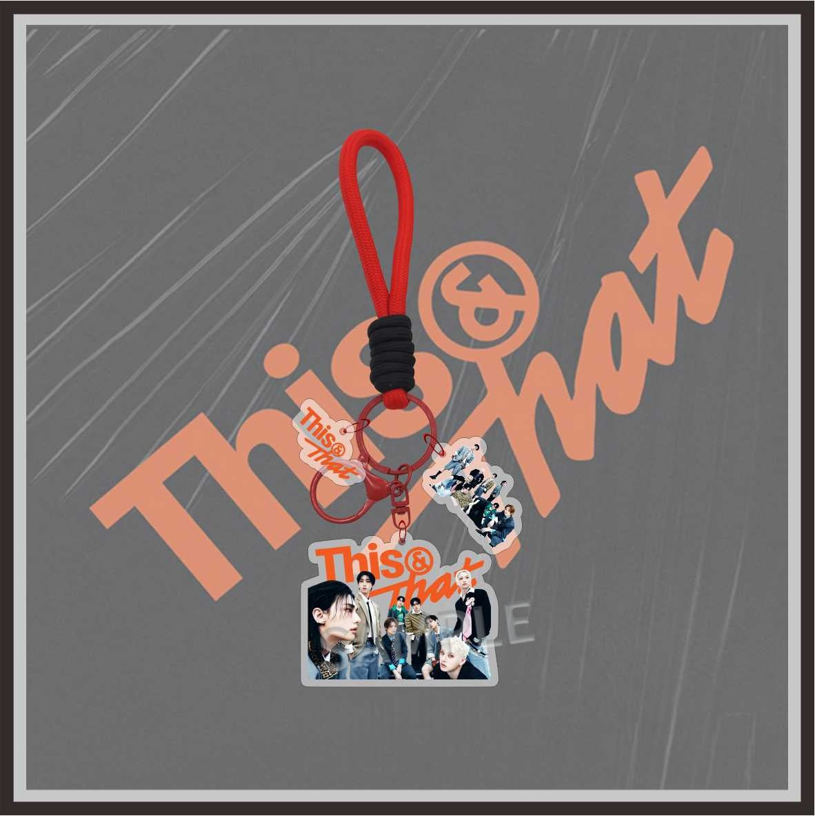 Straykids This & That Keychain Orange Accessories