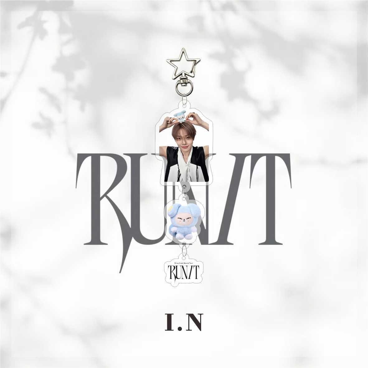 Stray Kids Run It 2026 White Keychain Accessories