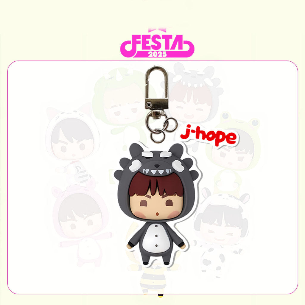 Bangtan 2025 FESTA Mini Members Cartoons Keychain