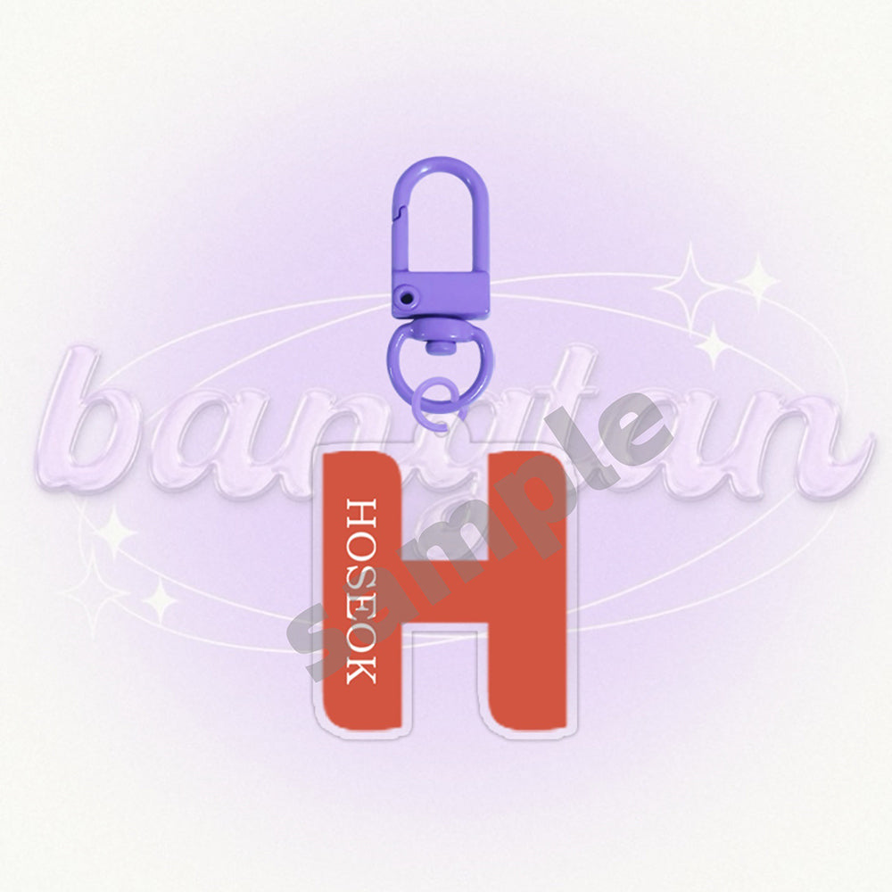 Bangtan Boys 2026 Letter Names Colorful Keychain