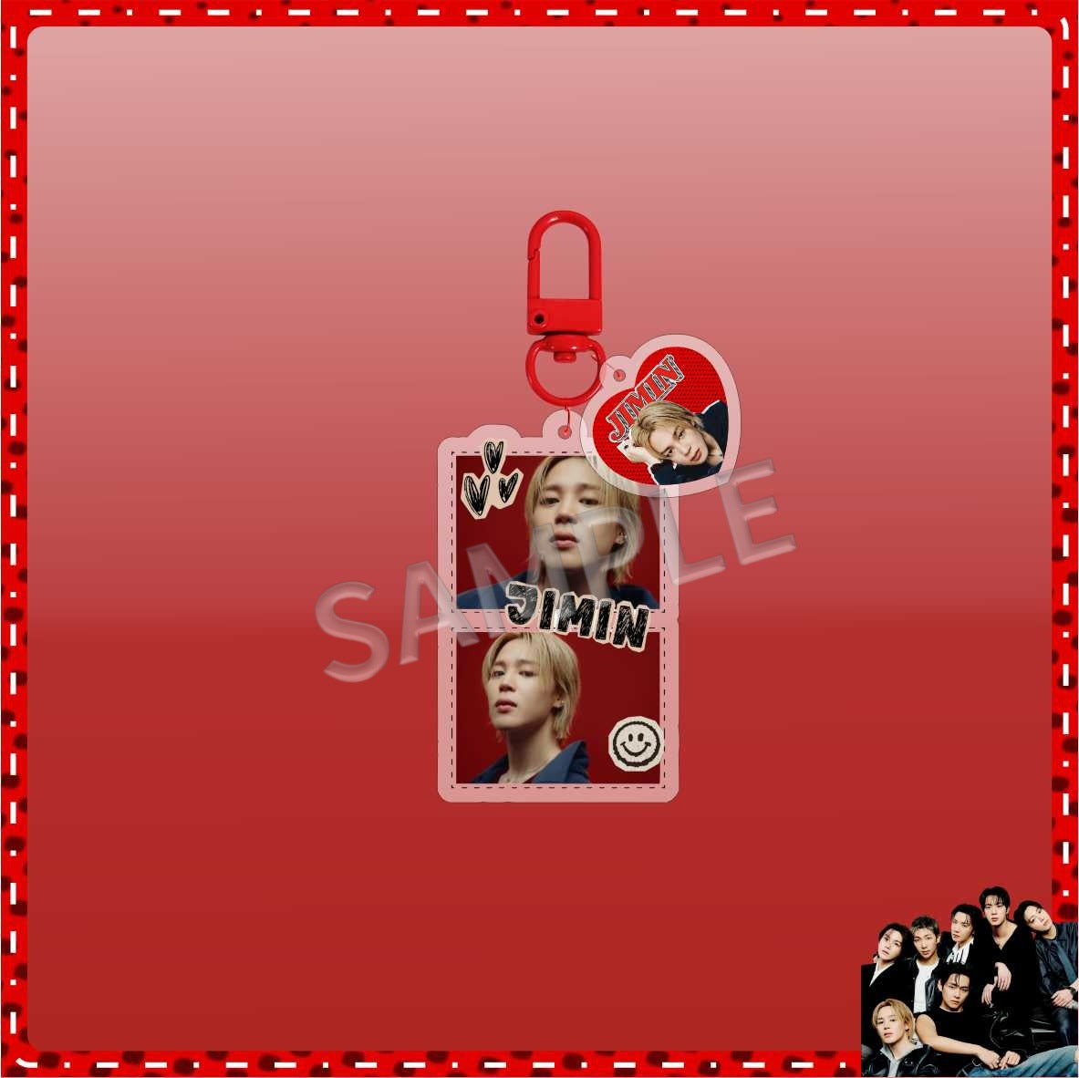 Bangtan Boys 2026 Red Cute Keychain