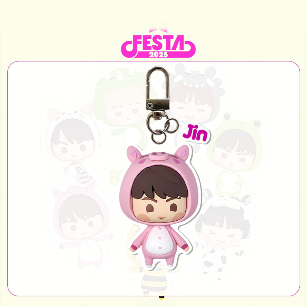 Bangtan 2025 FESTA Mini Members Cartoons Keychain