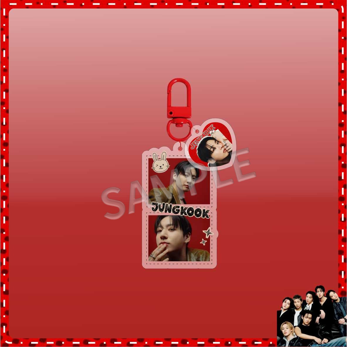 Bangtan Boys 2026 Red Cute Keychain